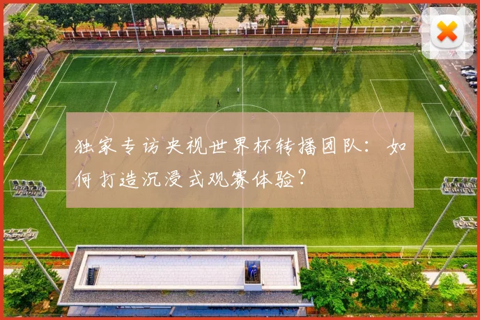 独家专访央视世界杯转播团队：如何打造沉浸式观赛体验？