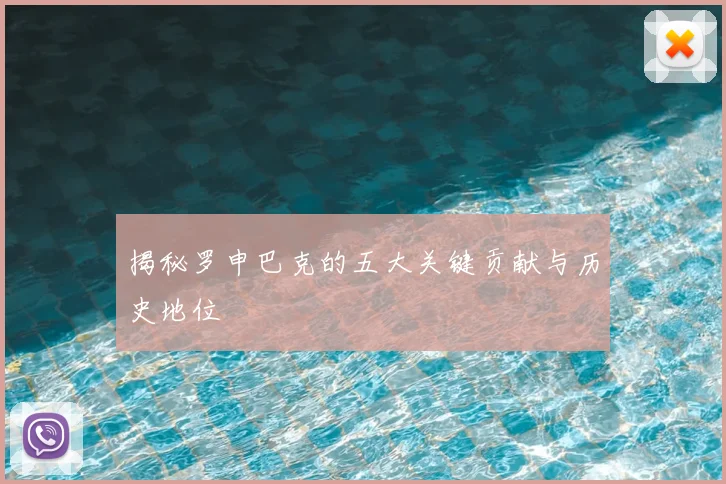 揭秘罗申巴克的五大关键贡献与历史地位